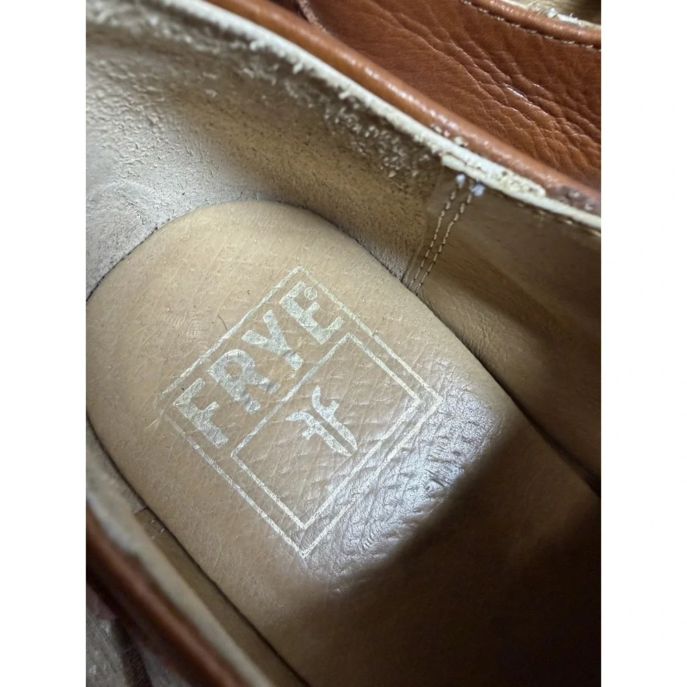 Frye Mens‎ Leather Oxford Dress Shoes Brown Cap Toe Classic 74299 Size 7.5 B